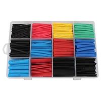 Lot de 560 gaines thermorétractables élastiques 2:1 pour cravate, fil fixe réutilisable, 127/280/328/530 pièces (560 pièces avec boîte)