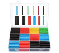 Lot de 560 gaines thermorétractables pour isolation électrique 5 couleurs 12 tailles