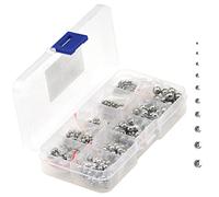 Lot de 570 Billes de Précision en Acier Inoxydable 304,Sphères pour Roulements en Acier Inoxydable,Boules de Précision de 2-7 mm