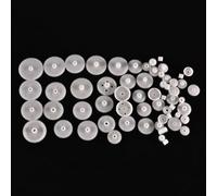 Lot de 58 engrenages en plastique - Module 0,5 pour moteur robotique - Blanc - Kit de pièces d'hélicoptère