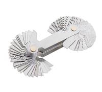 Lot de 58 jauges de pas de filetage pour métrique 60°, norme britannique 55°, et filetage unifié 60° - Jauge d'inspection en acier au carbone pour mesure de précision