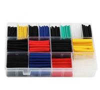 Lot de 580 gaines thermorétractables élastiques 2:1 pour cravate, fil fixe réutilisable, 127/280/328/530 pièces (580 pièces avec boîte)