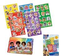 Lot de 59 autocollants muraux Pat' Patrouille en vinyle pour enfants pour décoration de chambre, de meubles et d'intérieur de chambre d'enfant à partir de 3 ans