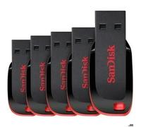 Lot de 5pcs clé USB SanDisk 8Gb BLADE Clé USB 2.0 Lecteur Flash Mémoire Key USB SANDISK