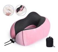 Lot de 5pcs Coussin de Voyage Avion Voiture Qumox | Oreiller de Voyage a memoire de Forme- Rose rose G