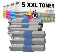 Lot de 5x Cartouche toner XXL Neu Laser Couleur Pour OKI MC351DN MC362DNW