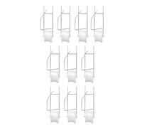 Lot de 6/10 crochets de rouleau pour treillis de tomate - crochets de support pour de tomates, vis à fleurs pour serre, ensemble de treillis pour de tomates, crochets de rouleau pour