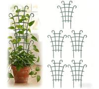 Lot de 6/10 supports empilables pour mini plantes grimpantes, haricots verts, poivrons, pothos, fleurs de lierre, herbes (10 pièces)