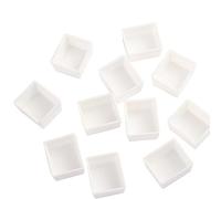 Lot de 6/12/24/48 pièces de palette de peinture blanche, demi-godets vides pour aquarelle à l'huile (demi-godet, 2 ml, 6 pièces)