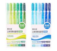 Lot de 6/12/54 marqueurs acryliques de couleur Stylo de peinture acrylique Stylo gel Marqueur de peinture pour verre métal peinture