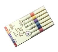 Lot de 6/12 crayons de coloriage avec flexibles, 6 lumières et A | Couleurs flexibles, colorées, inspirées de la nuit, fûts en plastique ergonomiques, encres à séchage rapide