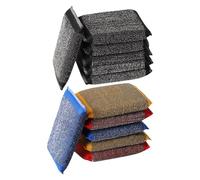 Lot de 6/12 éponges de cuisine - Éponges exfoliantes - Éponges de nettoyage de cuisine avec bords scellés - Éponges durables pour vaisselle - 5,12 x 3,35 x 3,35 x