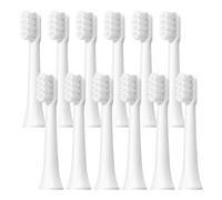 Lot de 6/12 têtes de brosse de rechange compatibles avec la brosse à dents électrique Xiaomi Mijia T100 Mes603, poils souples DuPont.(T100-WH-12PCS)