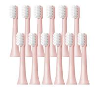 Lot de 6/12 têtes de brosse de rechange compatibles avec la brosse à dents électrique Xiaomi Mijia T100 Mes603, poils souples DuPont.(T100-PK-12PCS)