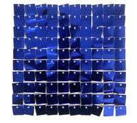 Lot de 6, 18 ou 24 Panneaux carrés 3D à Paillettes for décoration Murale, for la Maison, Le Bureau, Un Mariage, Une fête d'anniversaire, 30 x 30 cm(Dark Blue,18 Pcs)