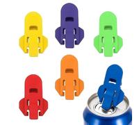Lot de 6 - 6 paquets de sodacanopenertool, onglet bière canLid ouvre-bouteille | Pour canettes peut couvrir le jeu d'ouvre-bouteilles, pop peutTop Openers pour la bière, les boissons gazeuses et les