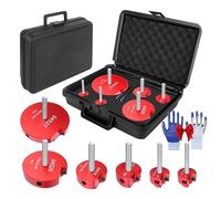 Lot De 6/8/9 Pcs Alésoirs De Tuyauterie En PVC, Pipe Cure Pvc Plomberie Coffret, Aluminium Et Insert En Carbure Conçu, Compatible Avec Les Forets Standard 1/2 (6pcs)