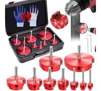 Lot De 6/8/9 Pcs Alésoirs De Tuyauterie En PVC, Pipe Cure Pvc Plomberie Coffret, Aluminium Et Insert En Carbure Conçu, Compatible Avec Les Forets Standard 1/2 (9pcs)