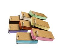 Lot de 6/8 Blocs-notes colorés pour cartes d'organisation Notes pour diverses utilisations pour l'apprentissage des cartes de langues pour étudier