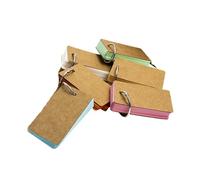 Lot de 6/8 blocs-notes colorés pour fiches d'apprentissage (50) 50 feuilles de papier kraft