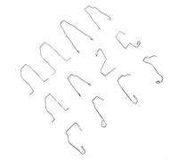 Lot de 6/9/12 clips de fixation pour ampoules H1 H3 H4 H7 - Clips en acier inoxydable pour boîte à outils automobile (12 pièces)
