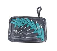Lot de 6/9 clés hexagonales avec sac de rangement - Outil de réparation domestique - 1,5 à 10 mm - Poignée en T professionnelle