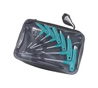 Lot de 6/9 clés hexagonales en forme de T avec sac de rangement pour entretien électronique de voiture Poignée en T en acier