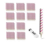 Lot de 6 à 100 étoiles de glace H2i - Bougies de pulvérisation pour fontaines à glace argentées rouges ou argentées bleues - Catégorie F1 (1). 120 argent rouge