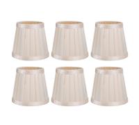 Lot de 6 abat-jour modernes et simples en tissu pour lampe suspendue ou applique murale