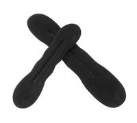 Lot de 6 Accessoires Chignon en Éponge Noir, 3 Grands 3 Petits