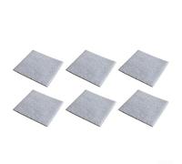Lot de 6 accessoires de filtre pour aspirateur | Pièces de rechange en coton | Tampons de filtration blancs 150 x 150 x 6 mm | pour appareils de nettoyage ménagers