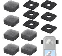 Lot de 6 accessoires de protection contre le vent pour appareil photo Insta360 X4/X3-Pare-brise-Mousse à vent-Filtre à vent extérieur-Couverture de qualité supérieure pour la réduction