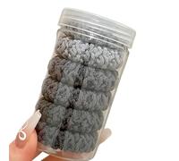 Lot de 6 accessoires de queue de cheval flexibles de qualité supérieure - Styles tissés épais sans danger pour les cheveux - Anneaux multicolores pour queue de cheval - Sans glissement