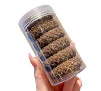 Lot de 6 accessoires de queue de cheval flexibles de qualité supérieure - Styles tissés épais sans danger pour les cheveux - Anneaux multicolores pour queue de cheval - Sans glissement