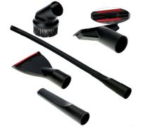 Lot de 6 accessoires pour aspirateur de 35 mm avec brosse, suceur plat, outil d'aspiration de canapé et tube d'extension pour nettoyer la poussière sur les rideaux et les lits