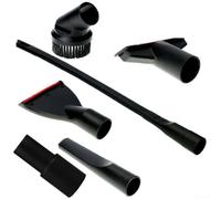 Lot de 6 accessoires pour aspirateur, suceur plat flexible, buse de brosse d'escalier pour accessoires d'aspirateur de 35 mm, tube d'extension d'aspirateur