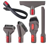 Lot de 6 Accessoires pour Brosse Dyson avec Tuyau d'extension pour Dyson GEN5, G5 V15 V12 V11 V10 V8 V7 pour Nettoyer Rapidement Les Joints Les Coins Les Pieds de lit Les Poils d'animaux