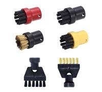 Lot de 6 Accessoires pour Nettoyeur Vapeur Karcher Easyfix SC1 SC2 SC3 SC4 SC5 Kit, Comprenant Brosses Accessoire Nettoyeur Vapeur, Brosse Pièces de Rechange