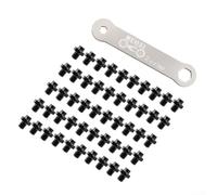 Lot de 6 accessoires pour pédales de vélo en acier inoxydable avec 50 vis antidérapantes avec clé, parfait pour un cyclisme fiable