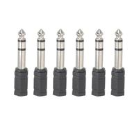 Lot de 6 adaptateurs audio en alliage de zinc et caoutchouc, sans frais de douane, Turquie.