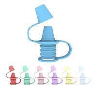 Lot de 6 adaptateurs de Bec verseur en Silicone de Remplacement pour Bouchons de Bouteille d'eau Anti-Fuite, Adaptateur de bec sans rayures pour les voyages en voiture en plein(Couleur aléatoire)