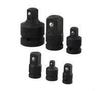 Lot de 6 adaptateurs de douille 1/2", 3/4", 3/8" pour pneumatique pour outils à impact et connexions d'entraînement à cliquet