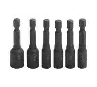 Lot de 6 adaptateurs de douille M4-M10, tige hexagonale de 6,35 mm, support de barre d'extension pour perceuse électrique, kit d'outils de réparation de filetage en alliage d'acier pour modélisme