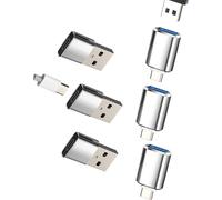 Lot De 6 Adaptateurs Usb C Mâle Vers Usb-A Femelle Pour Apple Type C Câble Chargeur Convertisseur Pour Iphone16 15 Pro Otg 3.0 Adaptateur Pour Ipad Macbook Connecteur Compatible Avec Samsung[Z906]