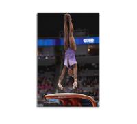 Lot de 6 affiches d'art Gymnast Simone Biles idéales pour décorer le salon, la chambre à coucher, le bureau, le restaurant, le couloir, la chambre d'enfant, etc. Sans cadre 20 x 30 cm