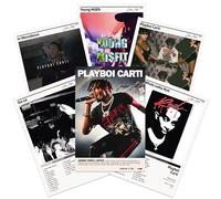 Lot de 6 affiches de rappeur Playboi Carti pour couverture d'album pour chambre à coucher, édition limitée, décoration musicale HD (20,3 x 30,5 cm, sans cadre)