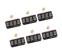Lot de 6 afficheurs LED 14 segments Rouge et Orange Écran 1,4 cm 4 chiffres LED I2C Contrôle pour Arduino