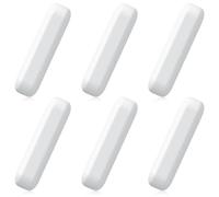 Lot de 6 agitateurs magnétiques blancs de type C, poissons mélangeurs | Batteur de laboratoire PTFE - Accessoire de laboratoire - Mélangeur magnétique