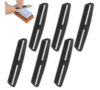 Lot de 6 Aides à Aiguiser pour Couteaux 15 Degrés, Guide d’Angle pour Pierre à Aiguiser, Support d’Affûtage pour Couteau de Cuisine, Accessoire pour Aiguisage Précis Débutant
