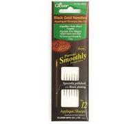 Lot de 6 Aiguilles à Appliqué noir-doré longues - Clover(...) - Noir G